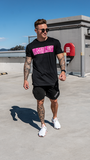 Men's Block Tee - Pink