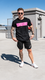 Men's Block Tee - Pink