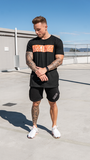 Men's Block Tee - Orange