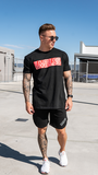 Men's Block Tee - Red